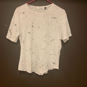 Kinetix black and White Paint Splatter